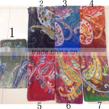 Fashion high quality 100%polyester printing new scarf STOCK!