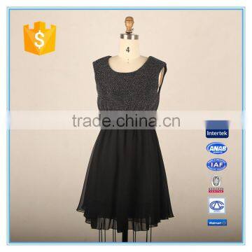 Ladies New Model Dress Designs Frocks Black Tutu Dress Summer Dress