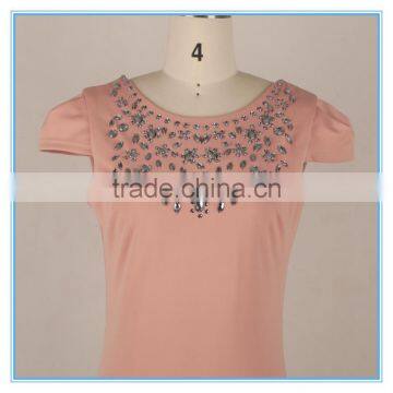 Women Sexy Backless Bodycon Slim Fit Dress With Crystal Beaded2016 photo-4