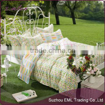 custom manufacturing 4 pcs 120*60 classic design 100% cotton duvet covers/bedclothes/bed lien home textile EML-12-W10012