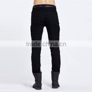 2016 Hot Brand Men's Fashion Men's Jeans Brand Cyclists Hole Zipper Jeans Personality Male Personality Beggar Pants photo-3