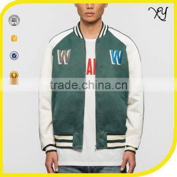 2017 China Factory Wholesale Men Fashionable Varsity Sports Jacket Custom