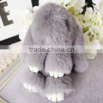 Lovely Rabbit Fur Rabbit Keychain Charm Pendant Keychains Fashion Jewelry Toy Doll Hanging Pendant Accessories Gift photo-6