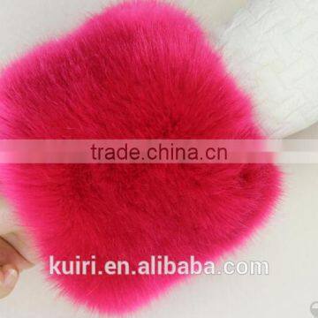 Women's Extra Large Faux Fur Fox Fur Cuff Winter Oversleeps Hand Ring Wristiest Gloves Winter Arm Warmer photo-6