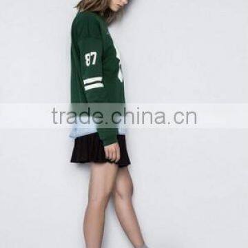 Fashion Avant-garde Figure Pattern Long Sleeve Pullover Hoodie(Green) photo-4
