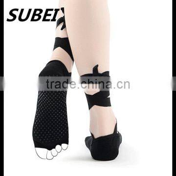 Non-slip Yoga Socks Toe Socks Toe Socks Lace Halter Dance Toe Socks photo-2