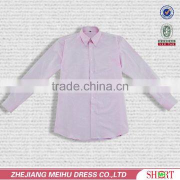 Wholesale Regular Fit Pink Oxford Shirt for Men photo-2