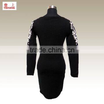 Jacquard 75%Viscose 25%Polyester Fashion Lady Dress Sweater More Choose photo-2