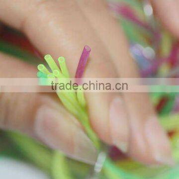 High Quality DIY Round Hollow Knit Plastic PVC Scoubidou Strings photo-6