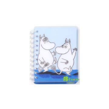 Moomin Spiral Notebook A6 Snufkin Lined Paper 75 Pages Plastic Covers