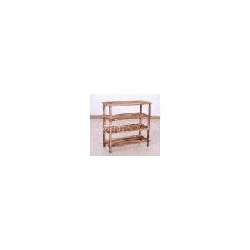 Custom Solid Wooden Display Stands Home Furniture In Balcony