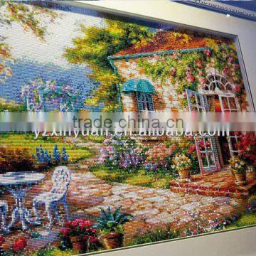 Diy Diamond Embroidery Landscape Painting Full Rhinestones Pasted Painting Cross Stitch Mosaic Craft