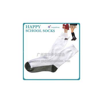 Customize School Logo Cotton Socks for Student photo-2