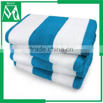 big size pool towel beach pool towel blue white stripe