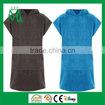 custom cotton women hooded poncho towel wholesale