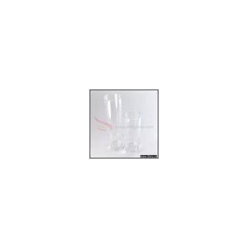 Clear cylinder glass vase- Mouth blown Glassware
