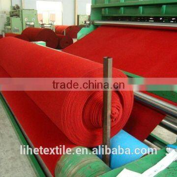 CHINA SUPPLIER of best selling needle punched red wedding exhibition carpet