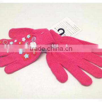 Winter protector cute kids knitted winter gloves