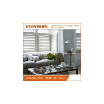 white plantation shutter basswood material