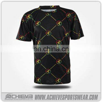 2017 fashion high quality polyester fitness cheap tshirts