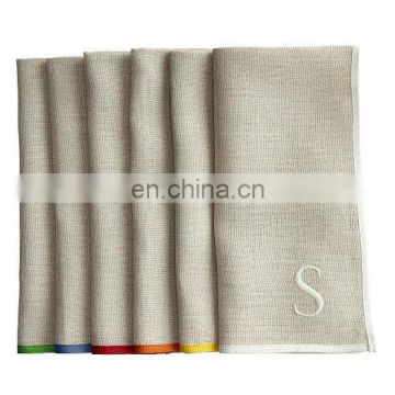 100% natural linen table napkins with monogramming s