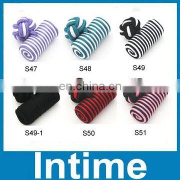 New fashion Cylinder shape silk knot cufflinks color can be mixed handmade