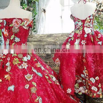 LS00155 2017 Baby Chinese Girl Party Dress Children Short Front Long Back Real Sample Evening Dress