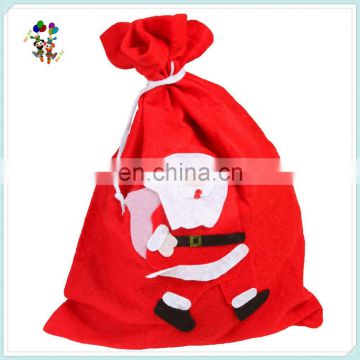 Cheap Felt Red Santa Xmas Drawstring Christmas Gifts Bags HPC-1069