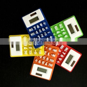 Silicone 8 Digits LCD Display Solor Power Calculator