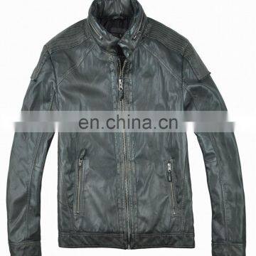 2015 Latest Fashion Hotsale Spring Handsome PU Leather Jacket for Men