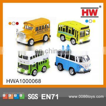 Hot selling Pull Back Small Bus Toy