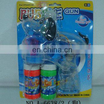 Kids plastic battery operated toy bubble gun