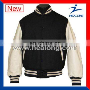 Hot sale black plain sports jacket