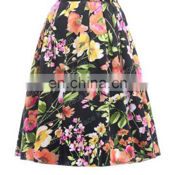 19 Colors ! Grace Karin Cheap Occident Short Retro Vintage 50s Floral Print Cotton Skirt CL6294-11# photo-2