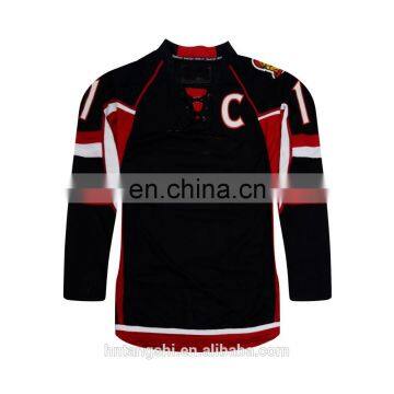 Customized ottawa team embroidered hockey jersey