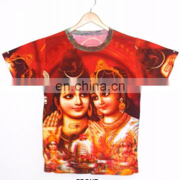 Unisex Popular Hindu God Deity Lord OM Shiva Mahadeva Lingam Tee Tshirt DIVINE Psychedelic Hippie Dj T - Shirt shirt M / L / Xl