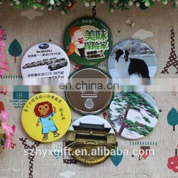 Customized Round Metal Tin Magnet Beer Bottle Button Opener