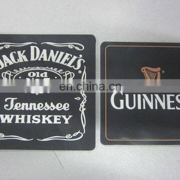 Personalized Square Soft Pvc Beer Drink Pad and Cup Stacking Mat photo-2