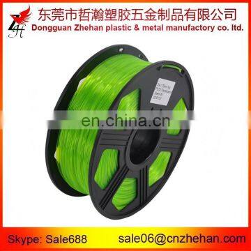 Transparency Green color 1kg ABS/PLA printing filament material