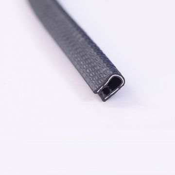 Flexible Embossed Vinyl Metal Core QuickEdge Trims PINCH SNAP ON BLACK WINDLACE EDGE TRIM DECORATIVE China Manufacturer