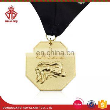 3D Custom Basketball Award Medal in Antique Gold Finishing photo-3