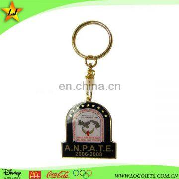 Hot Selling Customized Leather Key Fob With Metal Key Ring