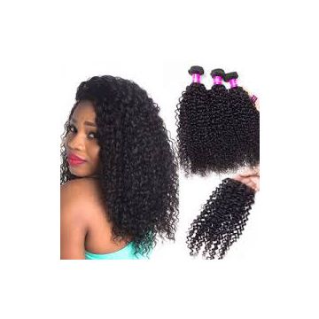 No Lice Indian Indian Curly Human Hair 12 Inch Double Wefts  Brazilian Tangle Free