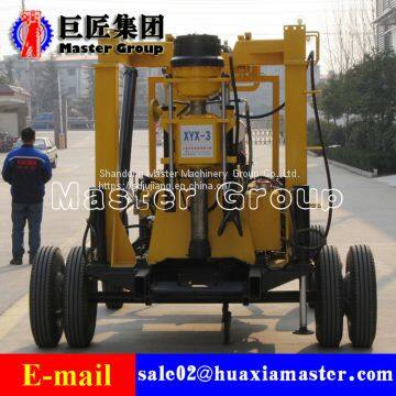 XYX-3 Wheeled Hydraulic Core Drilling Rigportable drilling rig with hydraulic feeding,shallow portable deep water well