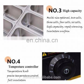 Table Counter Top Stainless Steel Commercial Electric Buffet Hot Soup Food Warmer Bain Marie for Sale photo-5