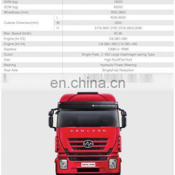 2017 Hot Selling Hongyan GENLYON C100 4*2 Tractor photo-2