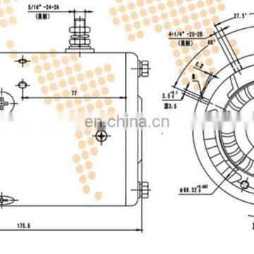 12В постоянного тока электродвигатель для электропогрузчика 1500Вт photo-5