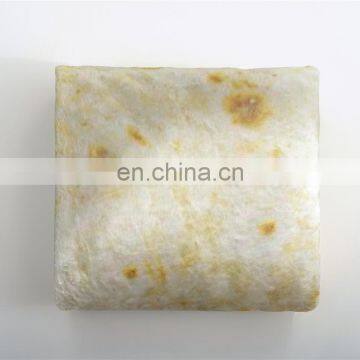 Mexican Tortilla Super Soft 260gsm Flannel Burritos Taco Blanket Burritos Round Wrap Blanket photo-7