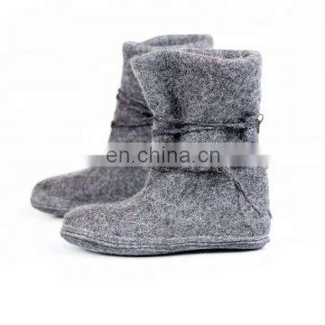 wholesale 100 % polyester nonwoven felt Natural warm Handmade Wool Felt boots