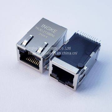 INGKE YKJU-2139BNL Direct Substitute 74980111211 1 Port 100 Base-T Surface Mount RJ45 Magjack Connector